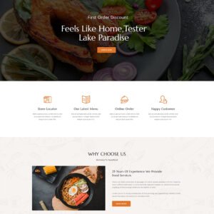 Squidfood - Food and Restaurant Store Elementor WordPress Responsive Theme