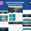 Swimming School Elementor WordPress Themes