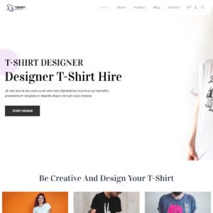 T Shirt Printing Store WordPress Theme With AI Content Generator