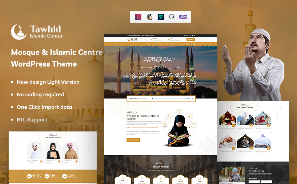 Tawhid - Mosque & Islamic Centre WordPress Theme