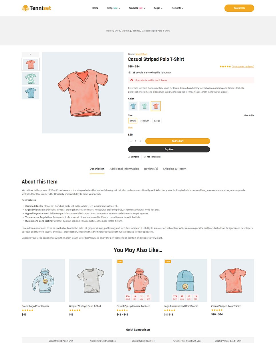 Tenniset - Tennis Club Elementor WordPress Responsive Theme