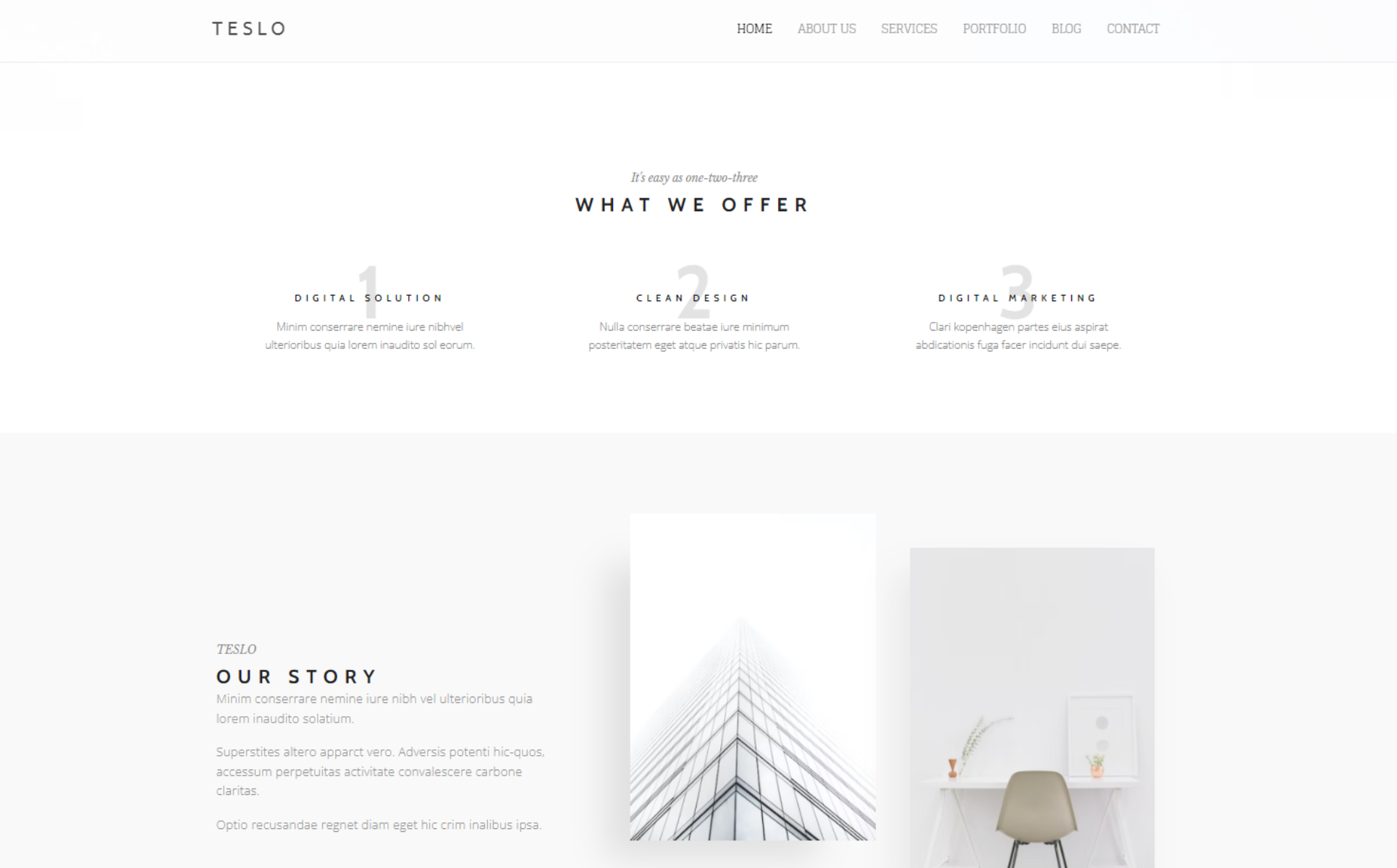 Teslo - Multipurpose Business and IT Solution Minimalist WordPress Theme