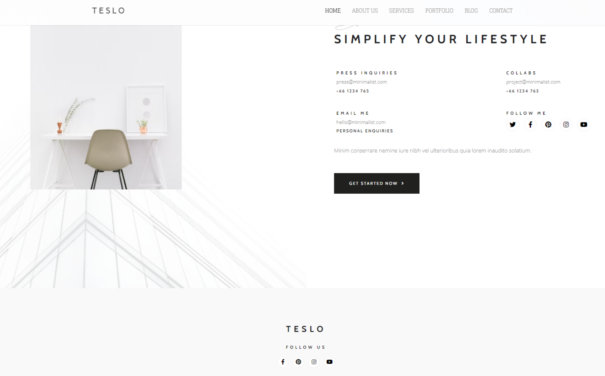 Teslo - Multipurpose Business and IT Solution Minimalist WordPress Theme