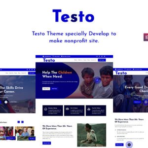 Testo– Nonprofit Charity Elementor Wordpress Theme
