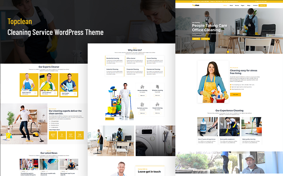 Topclean - Cleaning Service WordPress Theme