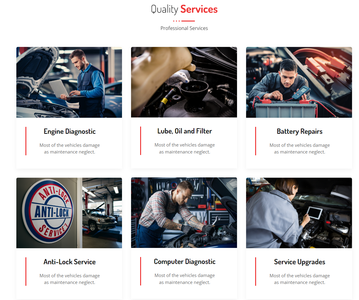 Turbotales Car Repair & Maintenance Elementor theme