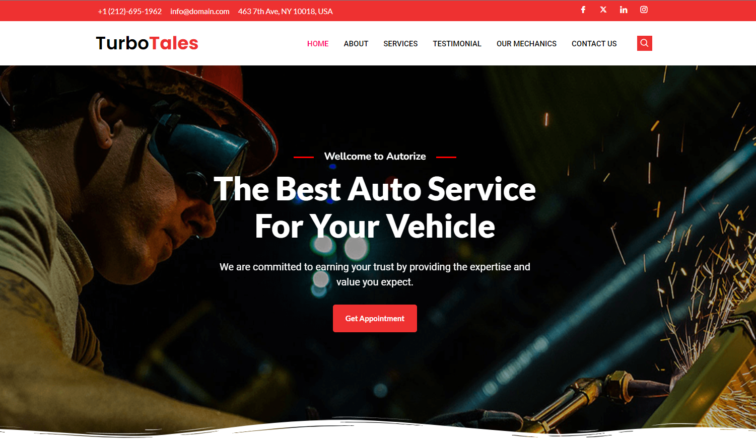 Turbotales Car Repair & Maintenance Elementor theme