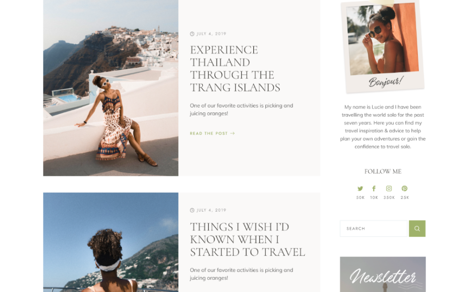 Wanderlust Life - Nomad and Travel Blog WordPress Theme