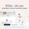 White Dream Wedding Planner Templates WordPress