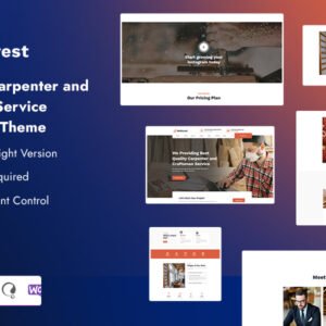 Woforest - Carpenter and Craftsman Service WordPress Theme