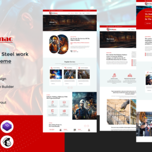 Workmac - Industrial and Steel work WordPress Theme