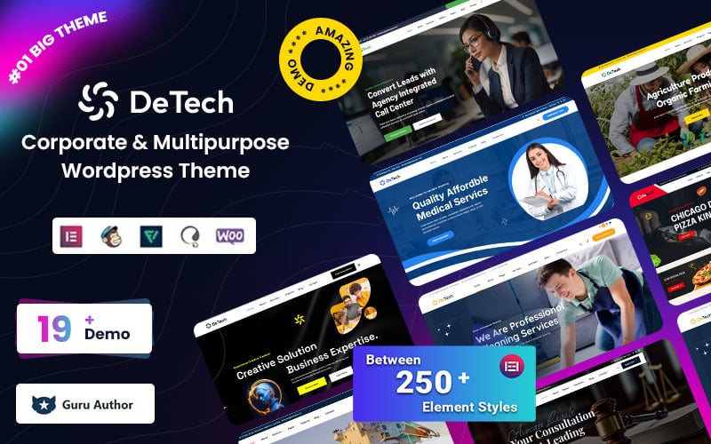 Detech - Corporate & Multipurpose Responsive WordPress Theme
