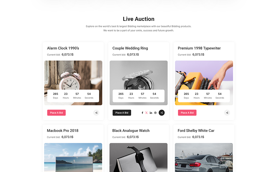 Nilame - Multi Vendor Auction & Art Store Elementor WordPress Theme